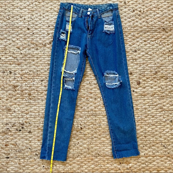 Hand-Painted Ripped Jeans - Picture 11 of 15